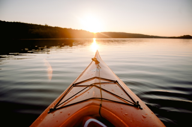 orange kayak