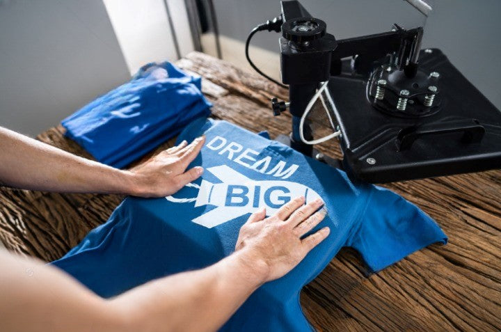 man printing a t shirt 