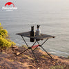 Naturehike-Lightweight Folding Table, Camping Side Tables with Cup Holders, Portable Compact Table with Carry Bag Included