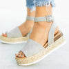 Gray / 5 HAJINK Platform Sandals  -  Cheap Surf Gear