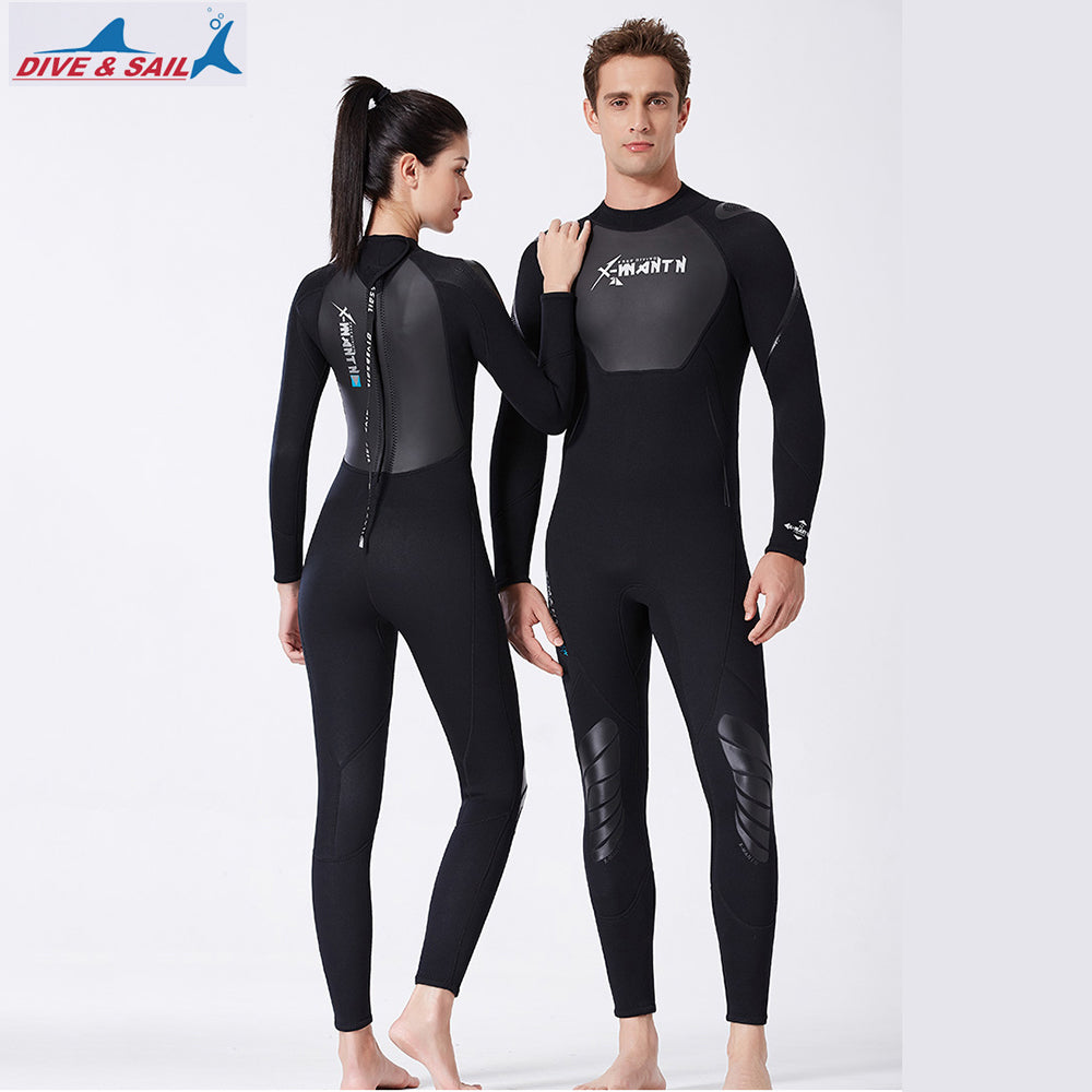 Hisea 1.5MM Neoprene Wetsuit Women One-Piece Suits Keep Warm Surf Scuba  Diving Suit Fishing Spearfishing Kitesurf Ladies WetSuit