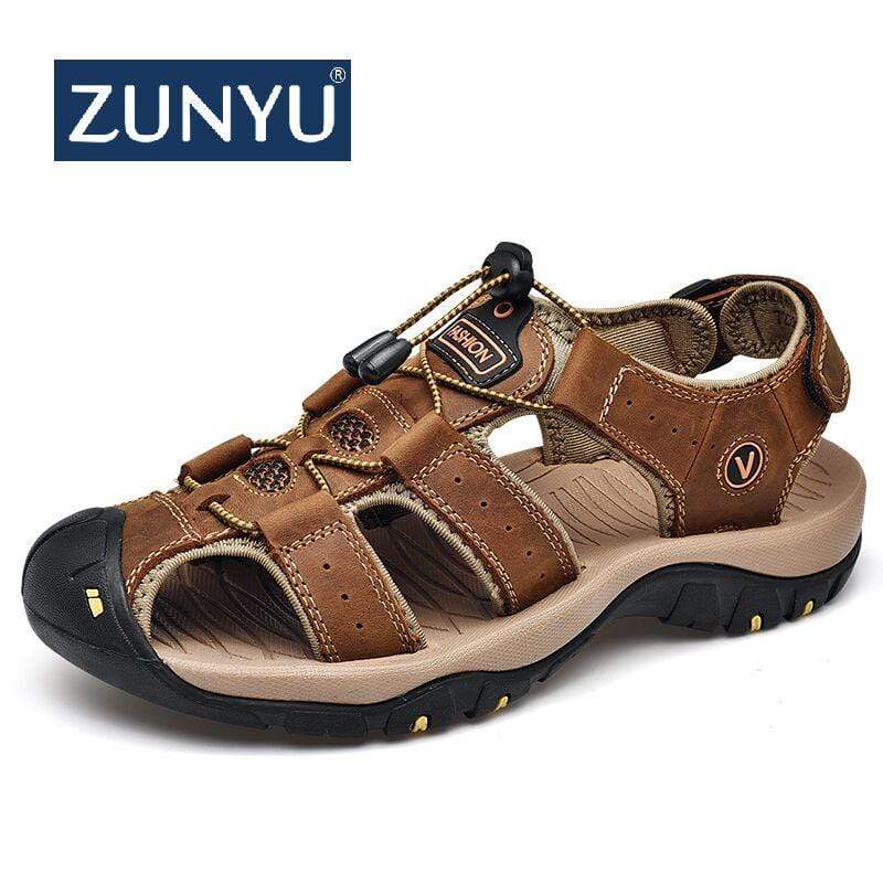 Sandals with small leather heel | Buy at a cheap price - Arad Branding